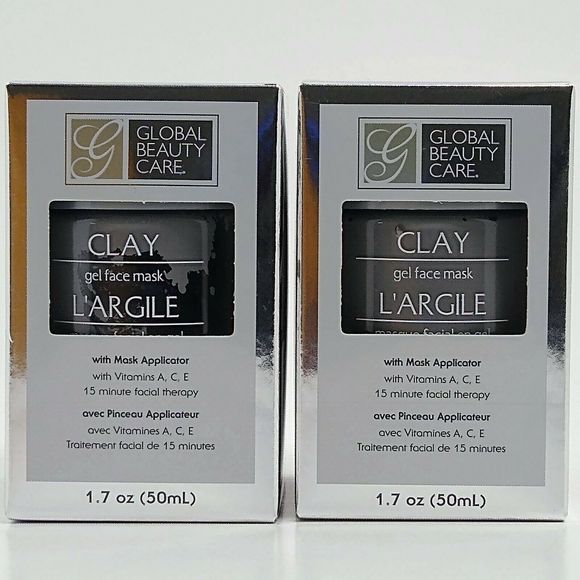 Premium Clay Gel Face Mask - Set of 2 X 1.7oz - Picture 2 of 4
